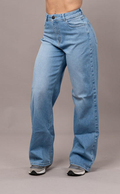 Womens Baggy Fitjeans - Arctic Light Blue